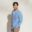 Men's Wrinkle Free Oxford Long Sleeve Shirt - Giordano Online