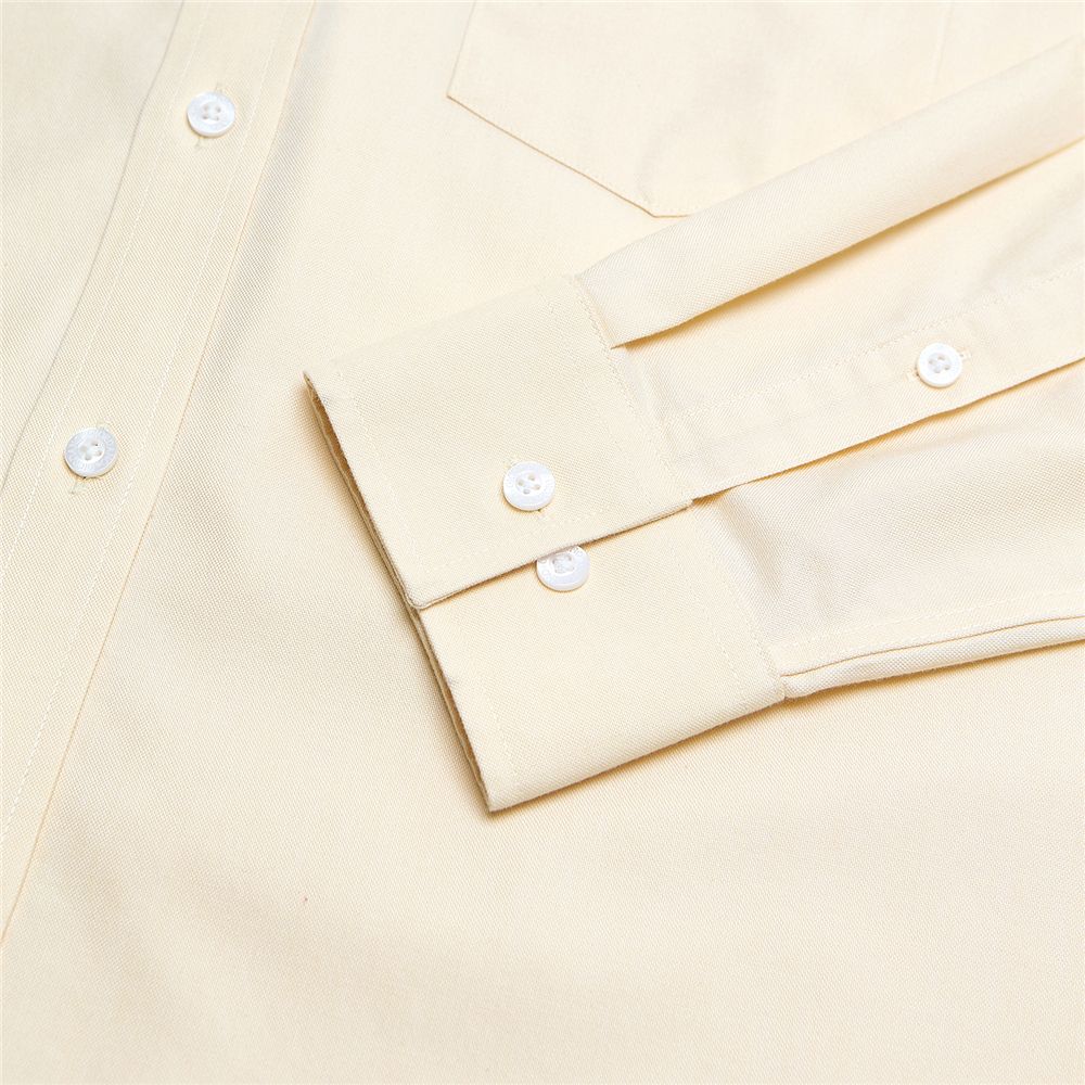 Men's Wrinkle Free Oxford Long Sleeve Shirt - Giordano Online