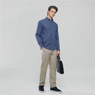 Men's Wrinkle Free Oxford Long Sleeve Shirt - Giordano Online