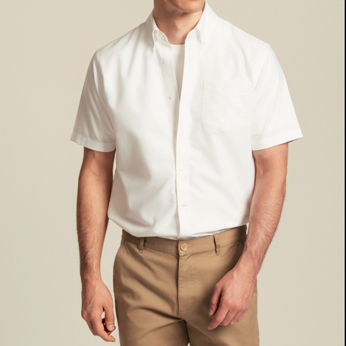 Men's Wrinkle Free Oxford Short Sleeve Shirt - Giordano Online