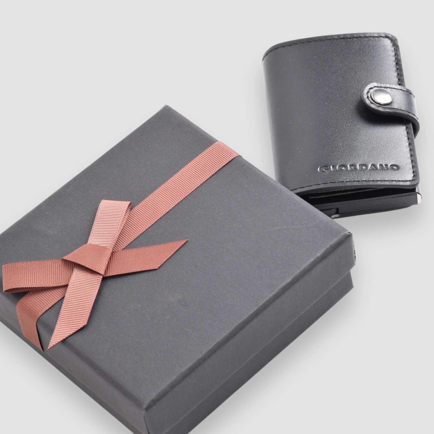 Mini Leather Wallet - Black - Giordano Online