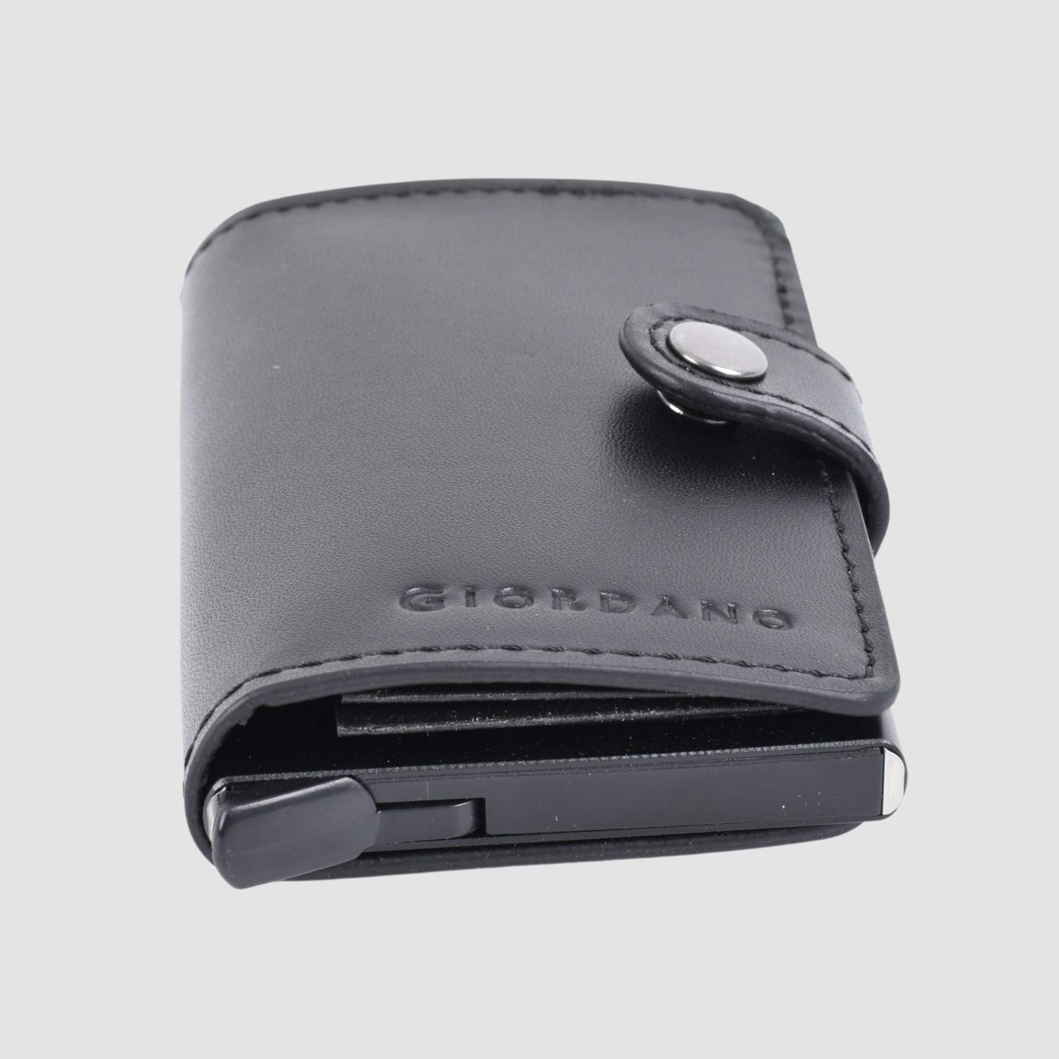 Mini Leather Wallet - Black - Giordano Online
