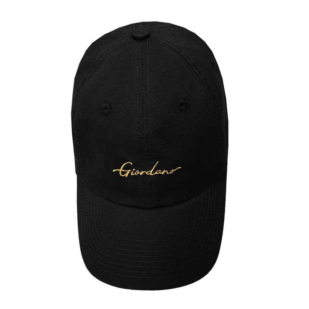 Unisex Cotton Cap with Giordano Signature - Black - Giordano Online