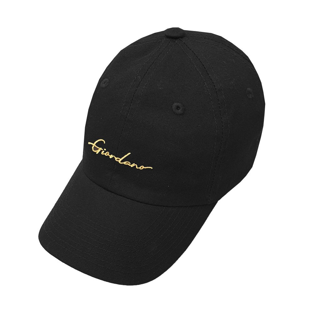 Unisex Cotton Cap with Giordano Signature - Black - Giordano Online