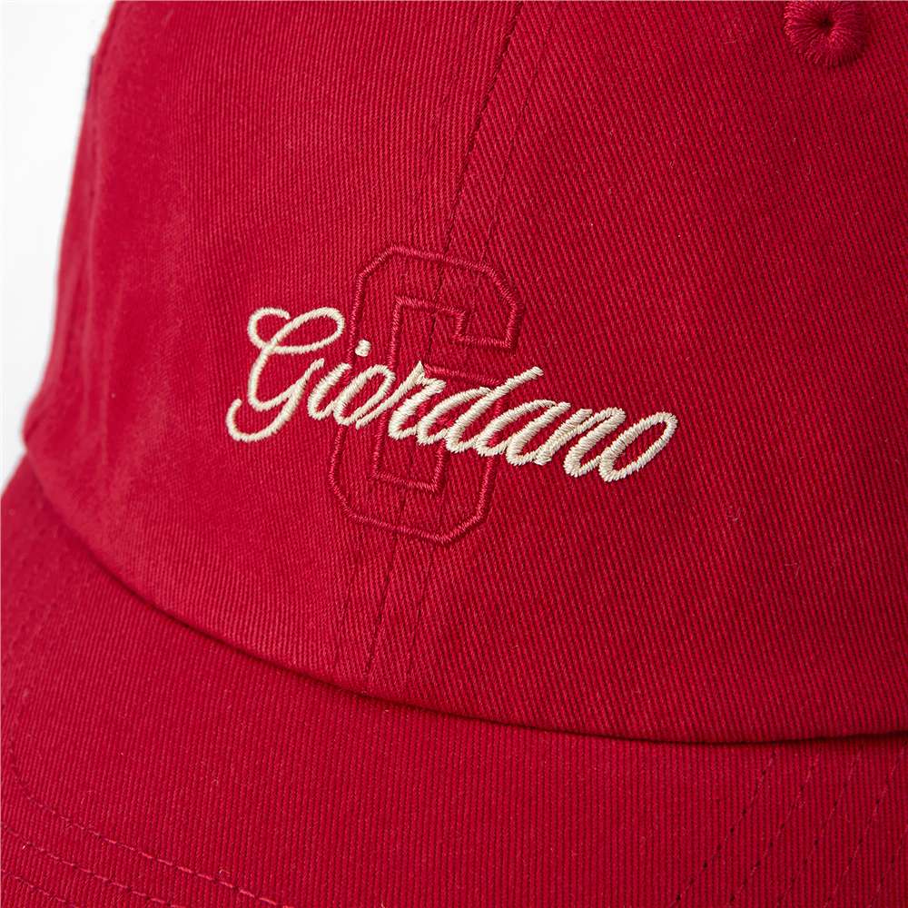 Unisex Cotton Twill Embroidered Signature Cap - Giordano Online