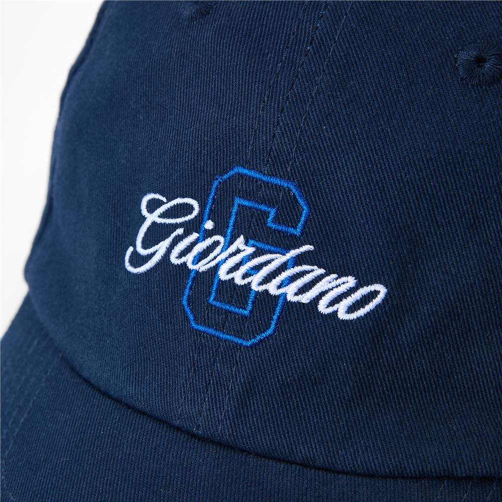Unisex Cotton Twill Embroidered Signature Cap - Giordano Online