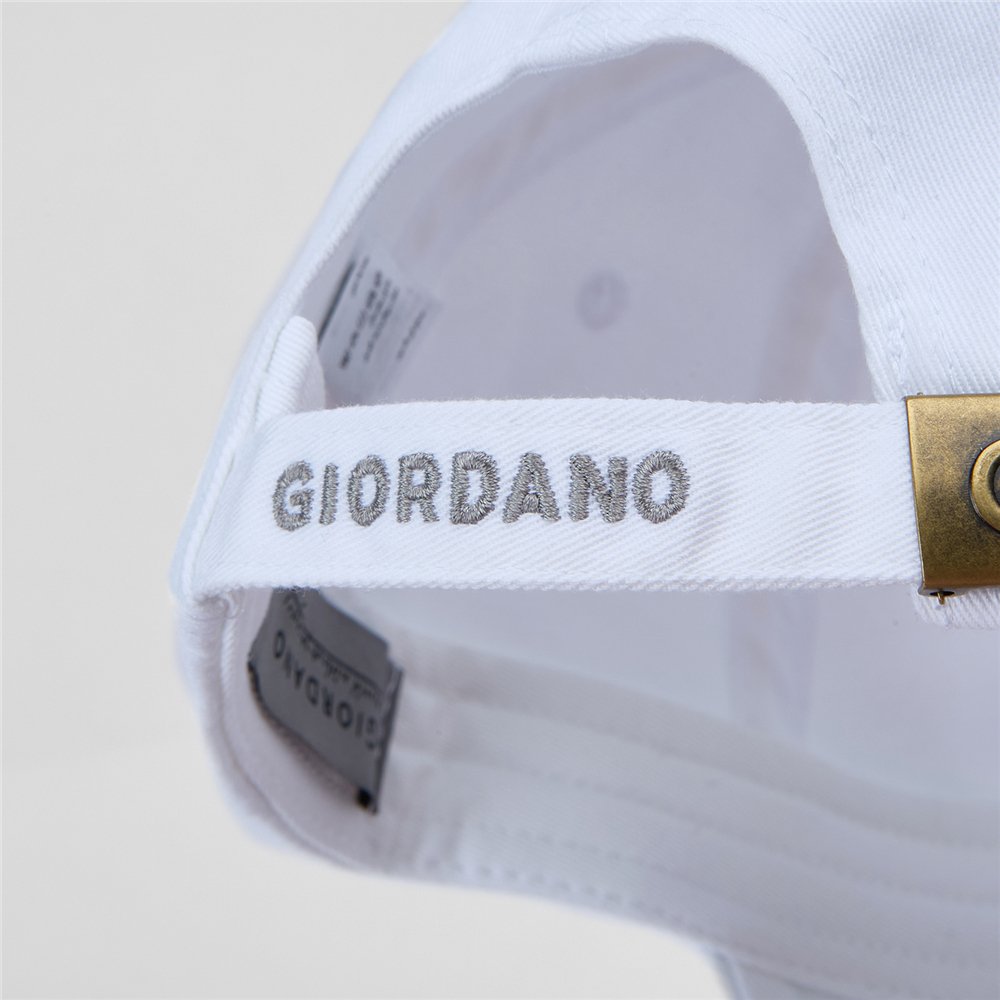 Unisex Cotton Twill Embroidered Signature Cap - Giordano Online