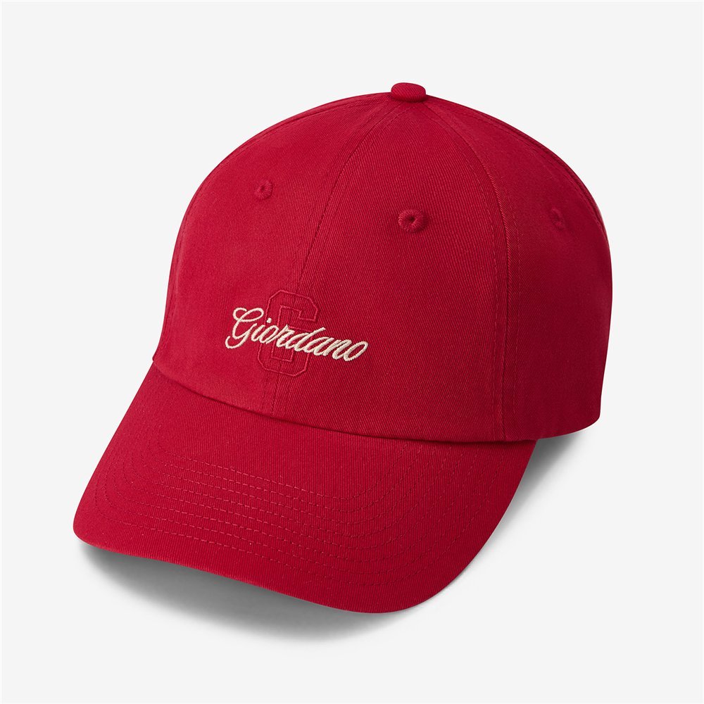Unisex Cotton Twill Embroidered Signature Cap - Giordano Online