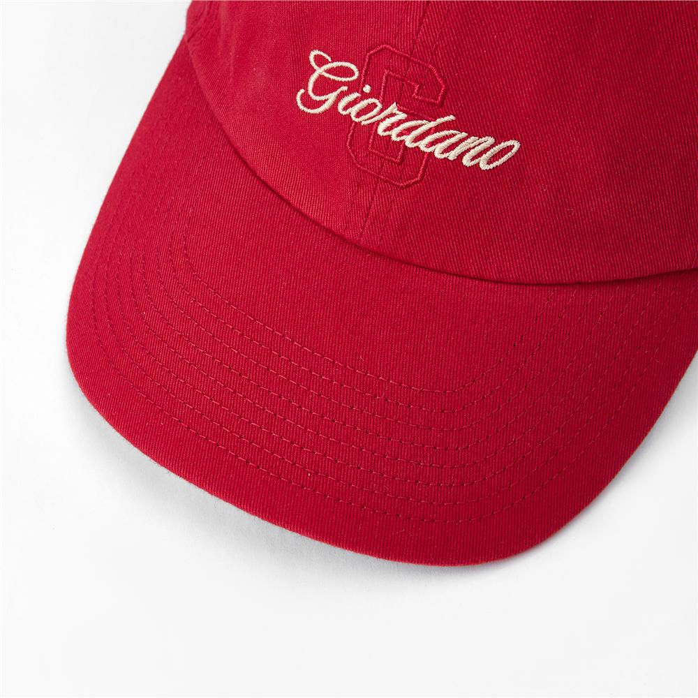 Unisex Cotton Twill Embroidered Signature Cap - Giordano Online