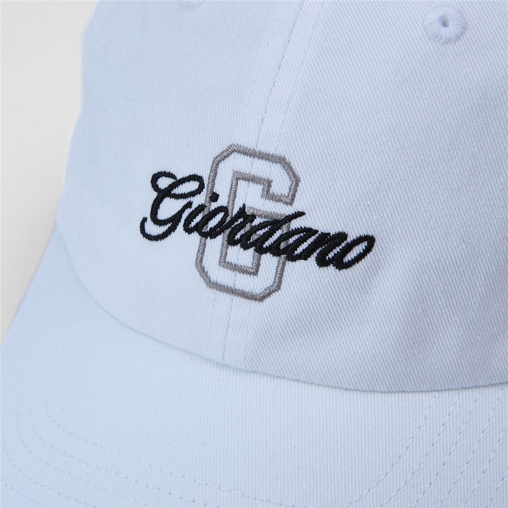 Unisex Cotton Twill Embroidered Signature Cap - Giordano Online