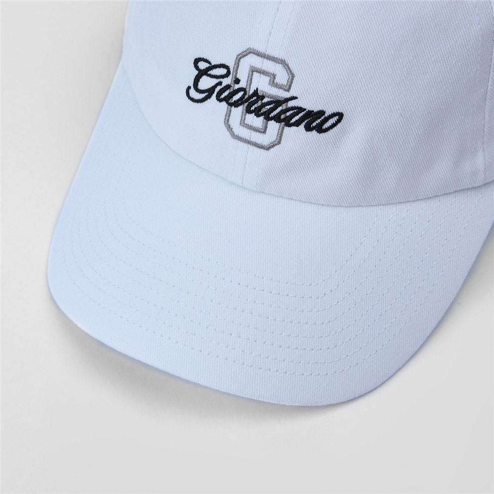 Unisex Cotton Twill Embroidered Signature Cap - Giordano Online