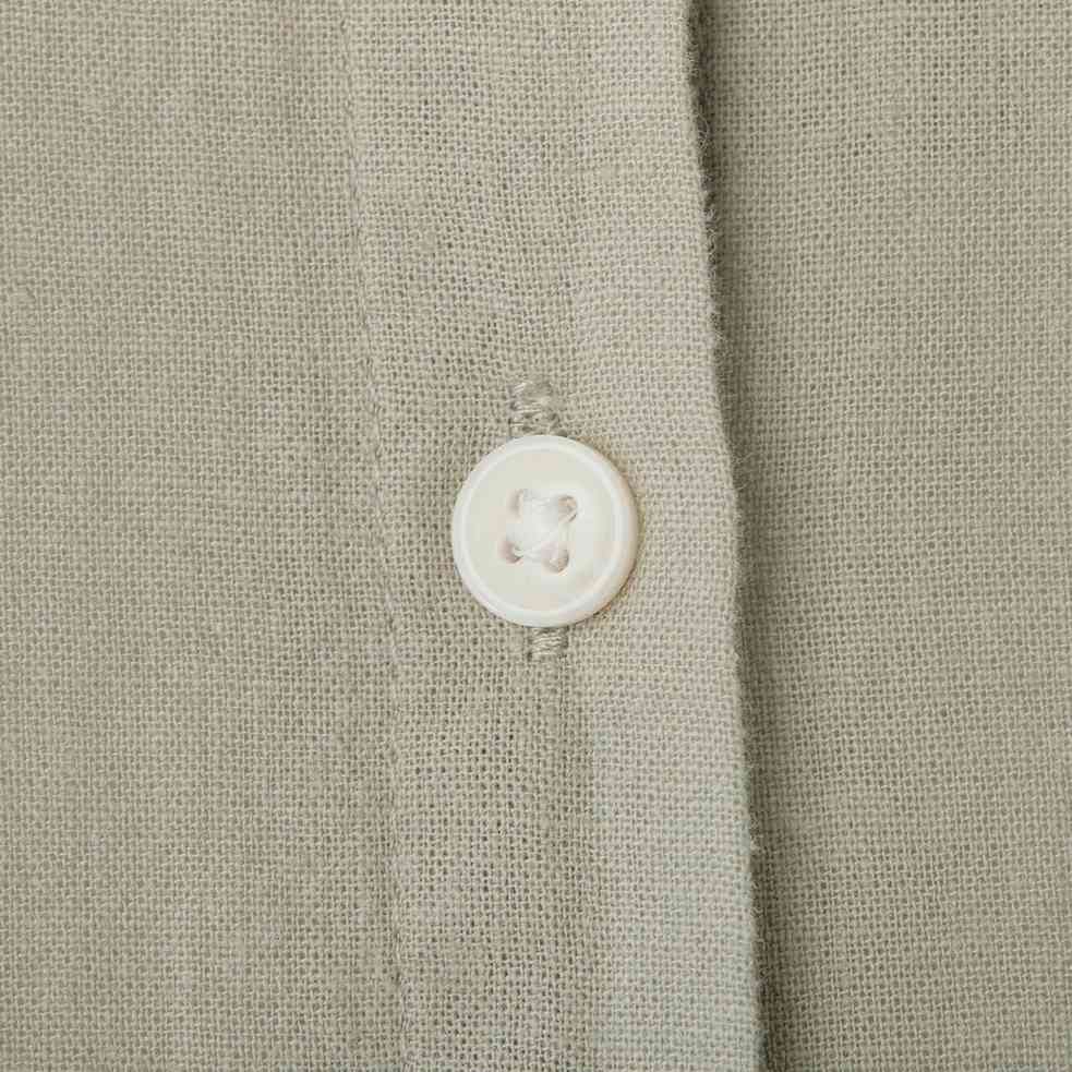 Women Linen - Cotton Poplin Belted Shirt Dress - Comfort Fit - Giordano Online