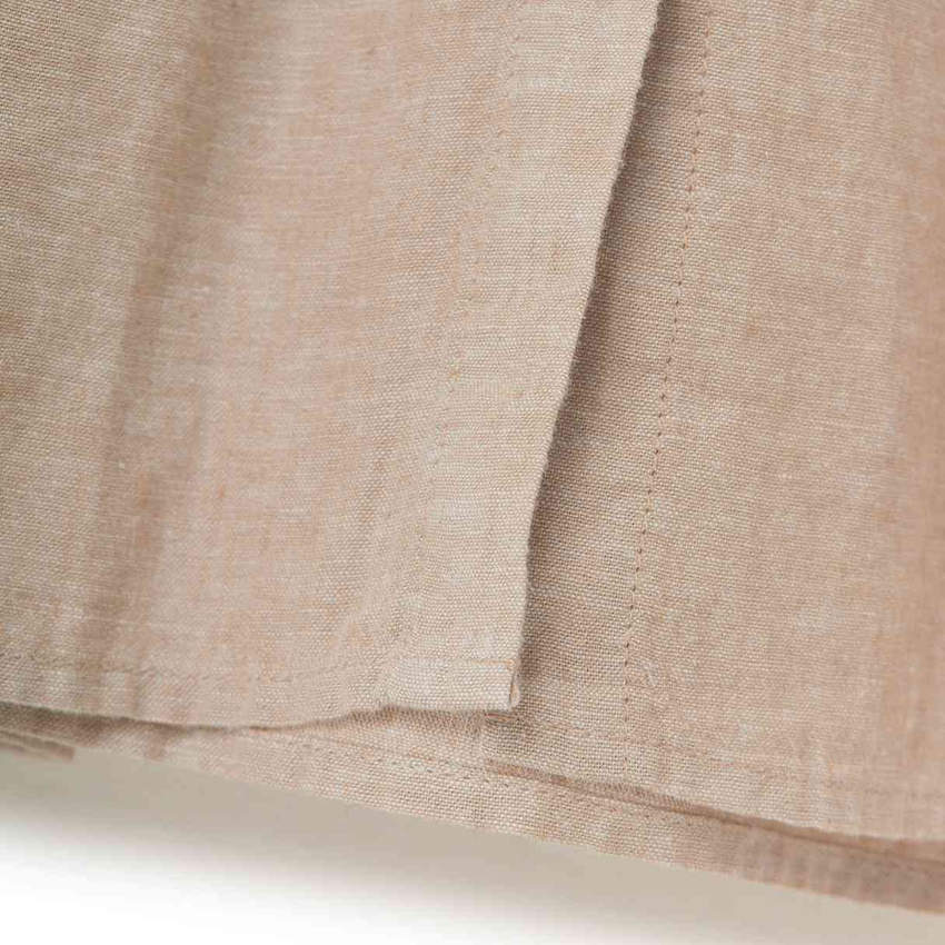 Women Linen - Cotton Poplin Belted Shirt Dress - Comfort Fit - Giordano Online