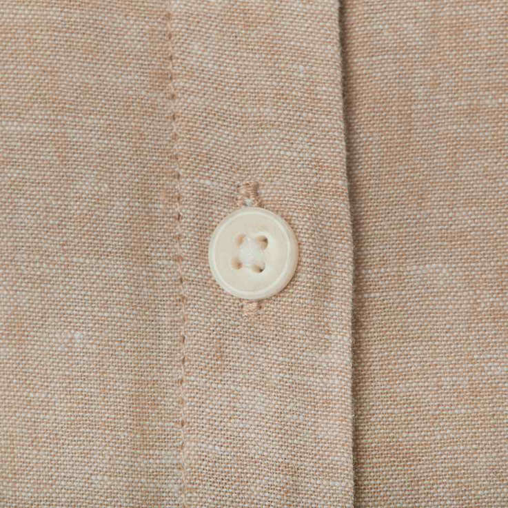 Women Linen - Cotton Poplin Belted Shirt Dress - Comfort Fit - Giordano Online