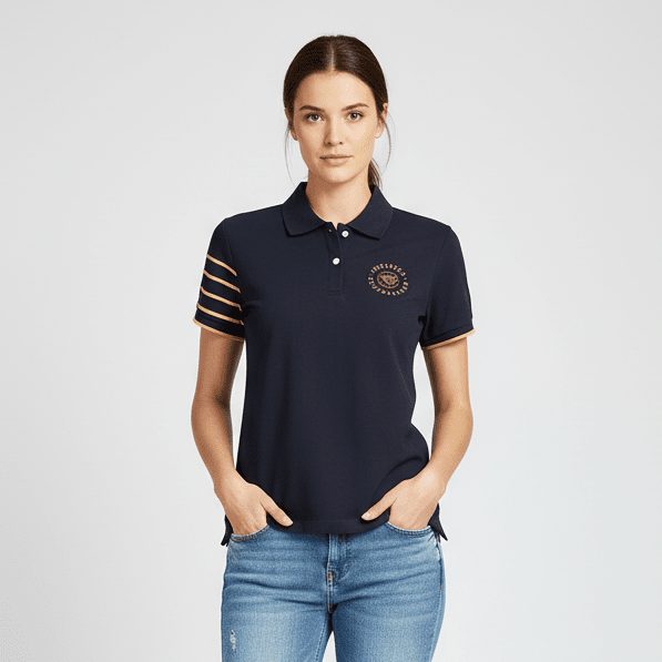 Women Pique Flat Knit Collar Short Sleeve Polo - Giordano Online