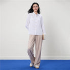 Women Wide Leg High Waist Pants - Giordano Online