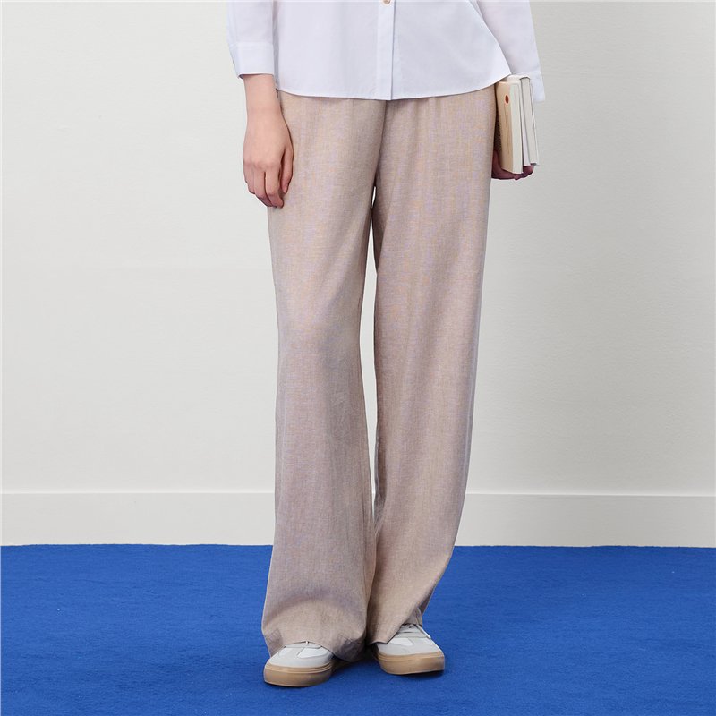 Women Wide Leg High Waist Pants - Giordano Online