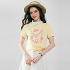 Women’s Cotton Crew Neck Printed Comfort Tee - Giordano Online