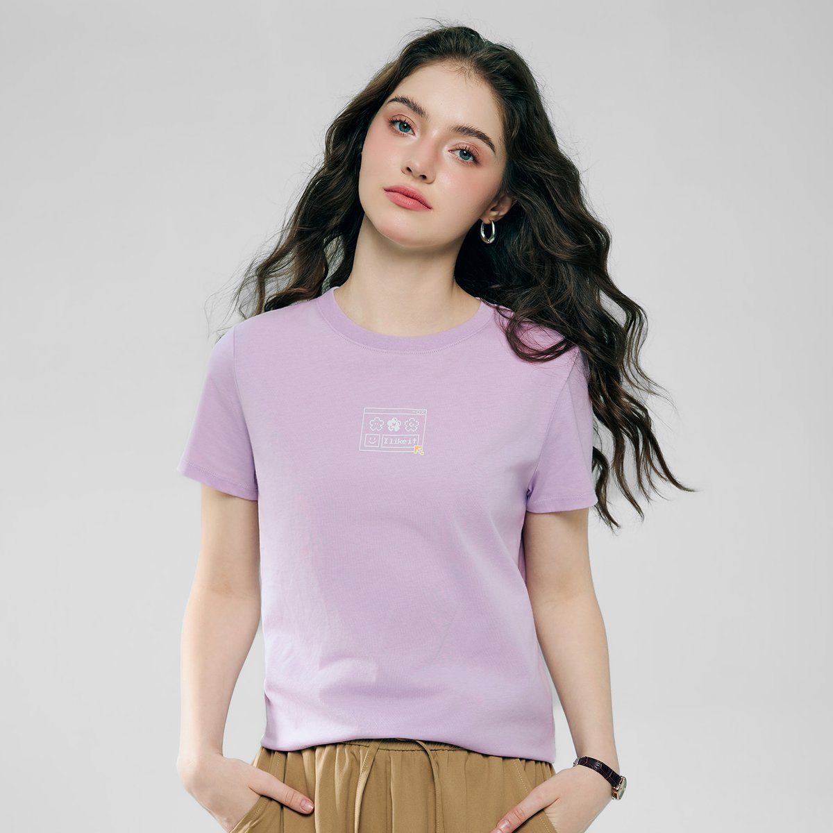 Women’s Cotton Crew Neck Printed Comfort Tee - Giordano Online