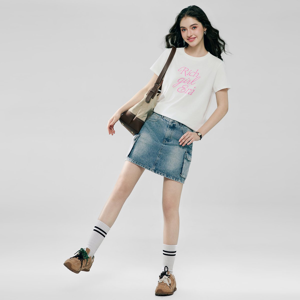 Women’s Cotton Crew Neck Printed Comfort Tee - Giordano Online