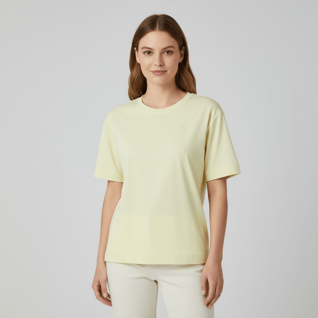 Women's Cotton Crew Neck Tee - Giordano Online