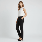 Women’s Cotton Elastane Twill Mid Rise Elastic Waist Pants - Giordano Online