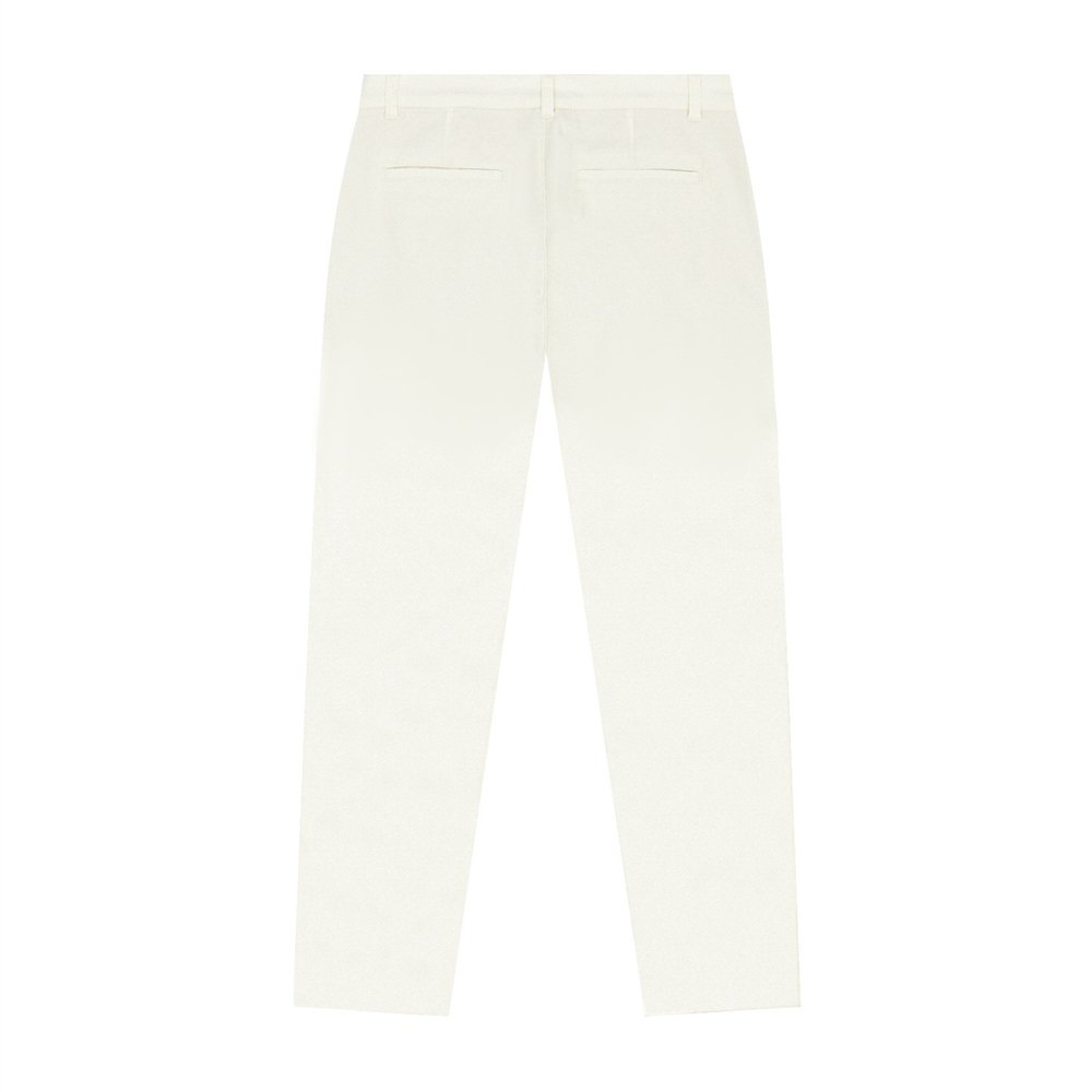 Women’s Cotton Elastane Twill Mid Rise Elastic Waist Pants - Giordano Online