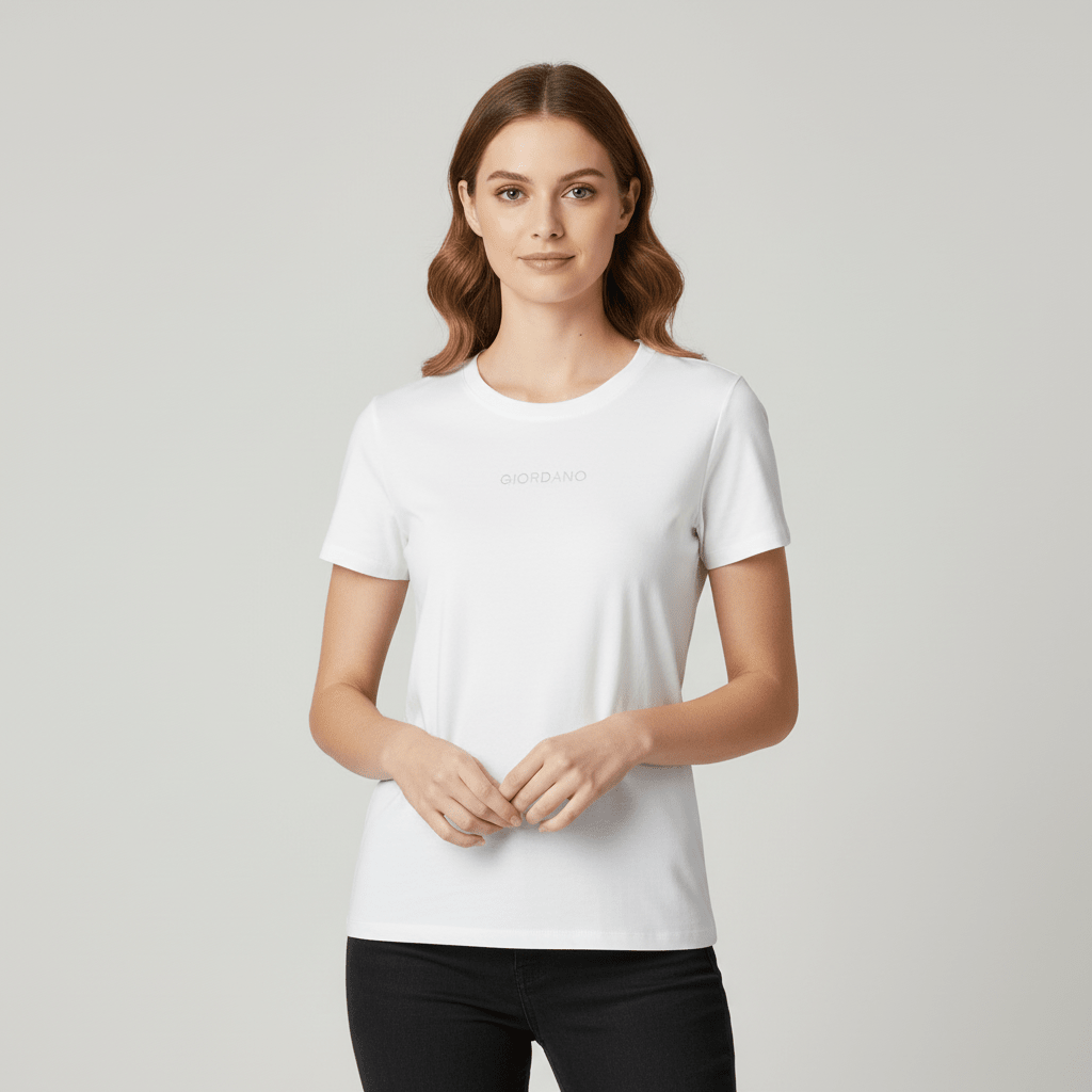 Women's Cotton Jersey Comfort Fit Print Tee - Giordano Online