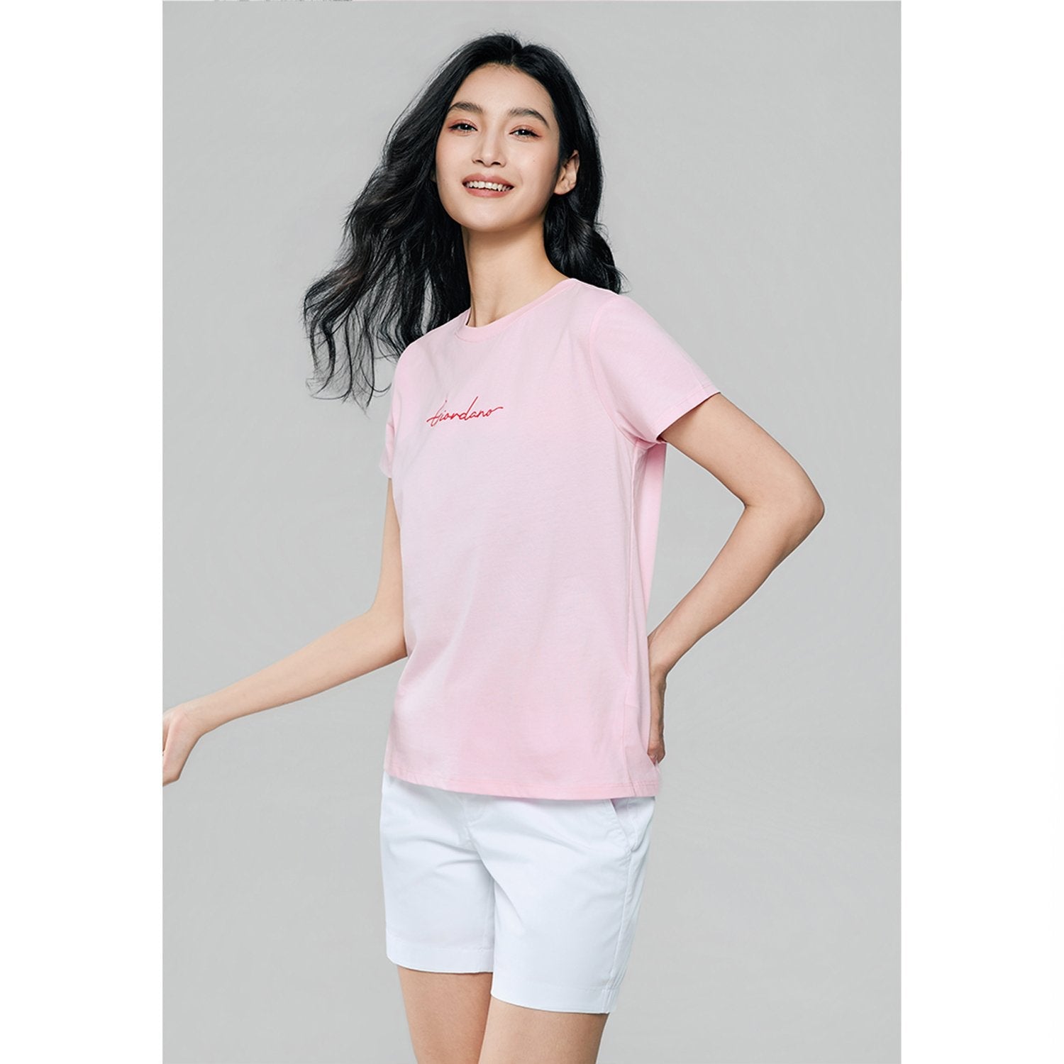 Women's Cotton Jersey Crew Neck Comfort Print Tee - Giordano Online