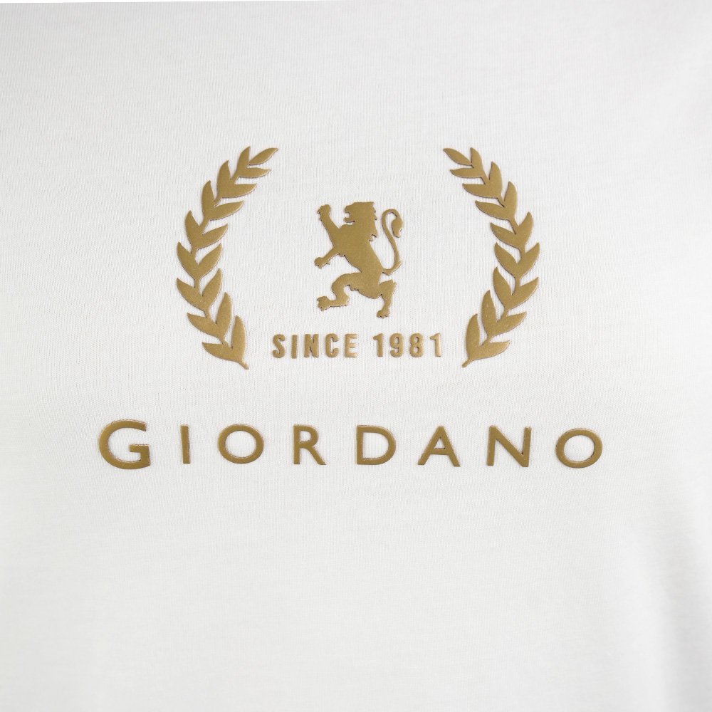 Women's Cotton Jersey Signature Print Tee - Giordano Online