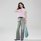 Women's Cotton Jersey Signature Print Tee - Giordano Online