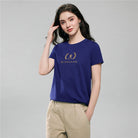 Women's Cotton Jersey Signature Print Tee - Giordano Online