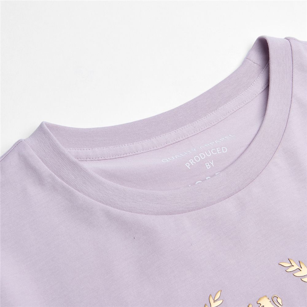 Women's Cotton Jersey Signature Print Tee - Giordano Online