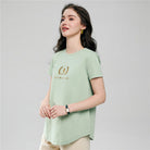 Women's Cotton Jersey Signature Print Tee - Giordano Online
