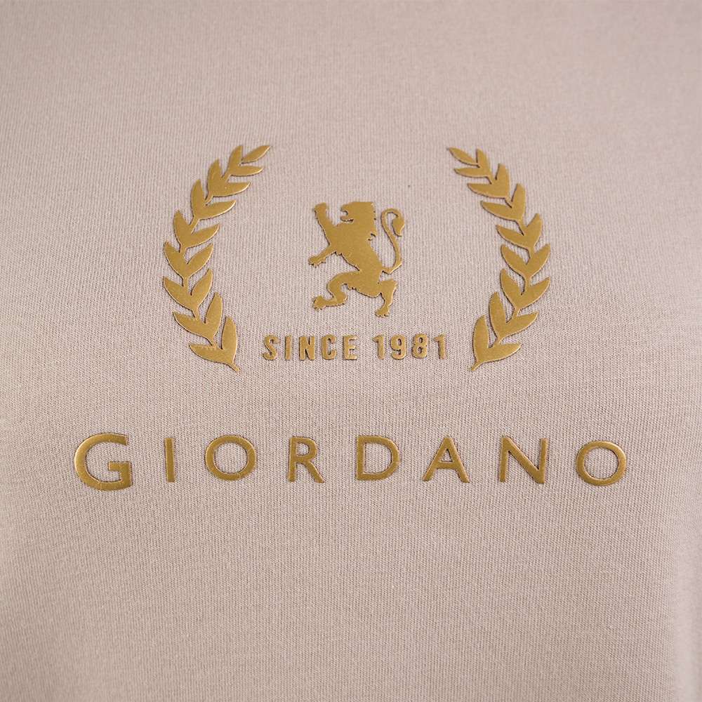 Women's Cotton Jersey Signature Print Tee - Giordano Online