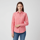 Women's Cotton Oxford Acute Collar Long Sleeve - Giordano Online