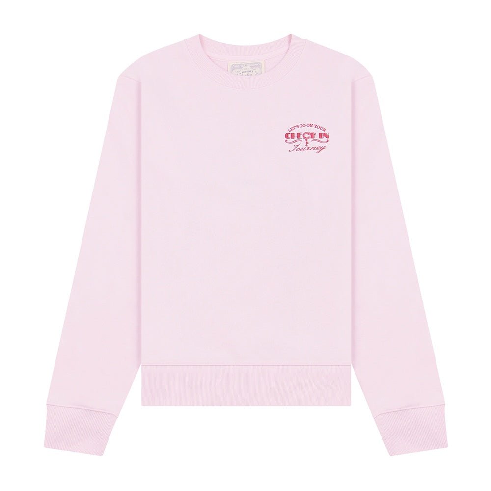 Women's Crew Neck Long Sleeve Boyfriend Fit Print Sweatshirt - Life is a Journey Collection - Giordano