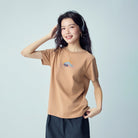 Women’s Crew‑Neck Short‑Sleeve Regular Fit Printed Tee - Giordano Online