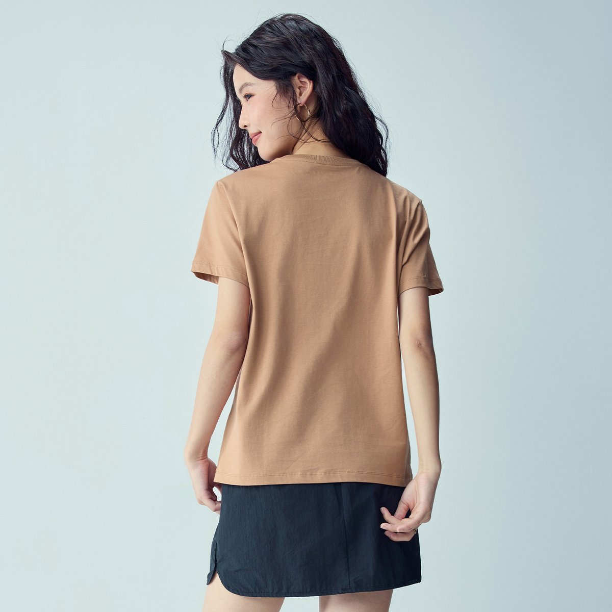 Women’s Crew‑Neck Short‑Sleeve Regular Fit Printed Tee - Giordano Online