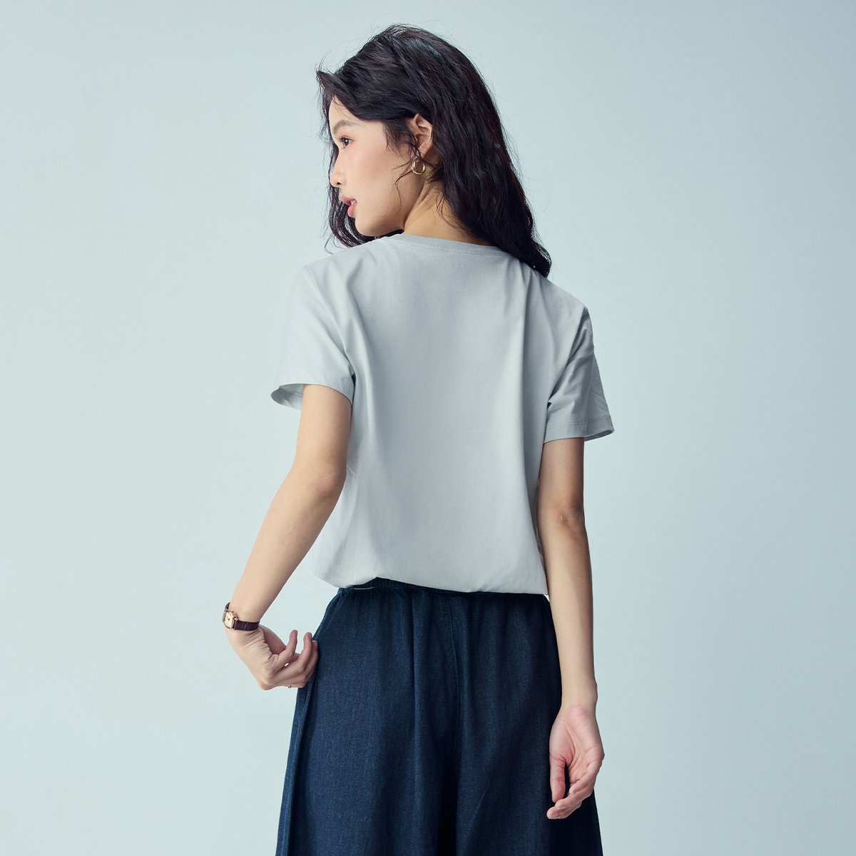 Women’s Crew‑Neck Short‑Sleeve Regular Fit Printed Tee - Giordano Online