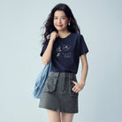 Women’s Crew‑Neck Short‑Sleeve Regular Fit Printed Tee - Giordano Online