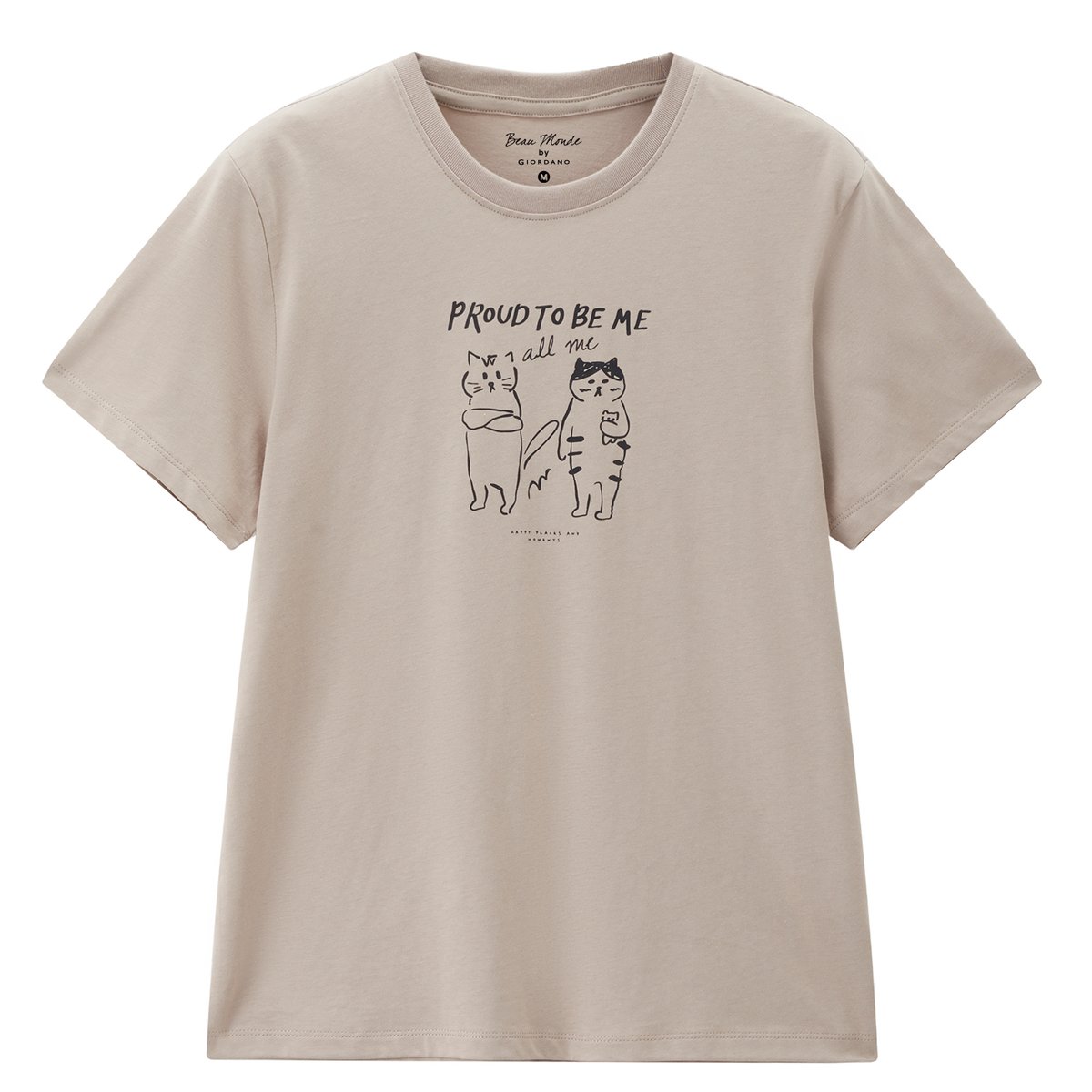 Women’s Crew‑Neck Short‑Sleeve Regular Fit Printed Tee - Giordano Online