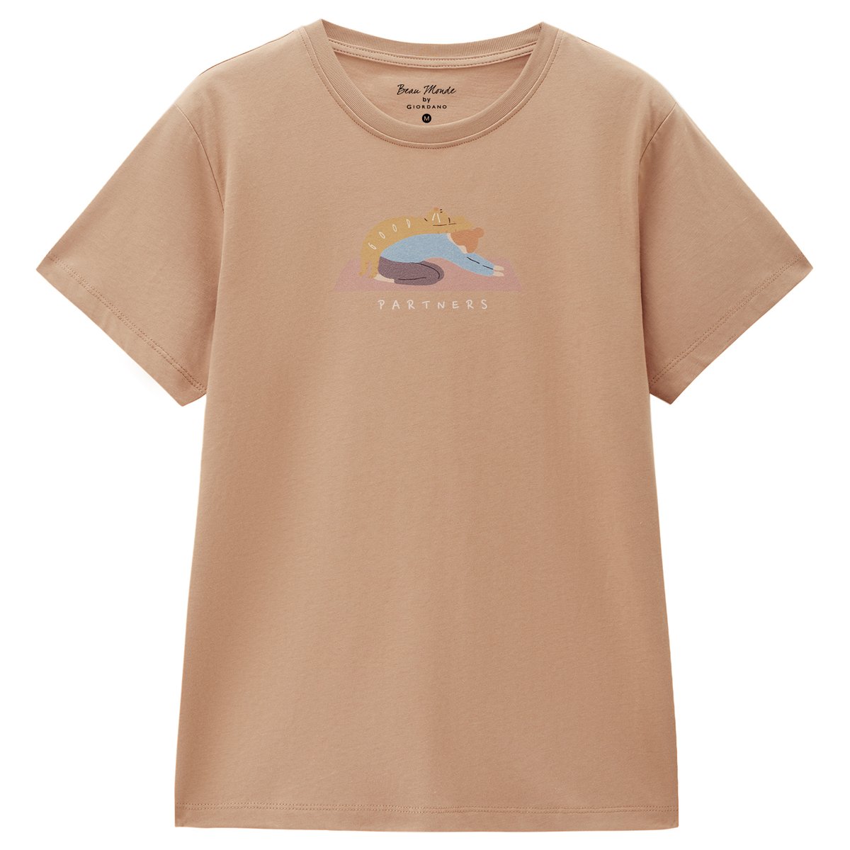 Women’s Crew‑Neck Short‑Sleeve Regular Fit Printed Tee - Giordano Online