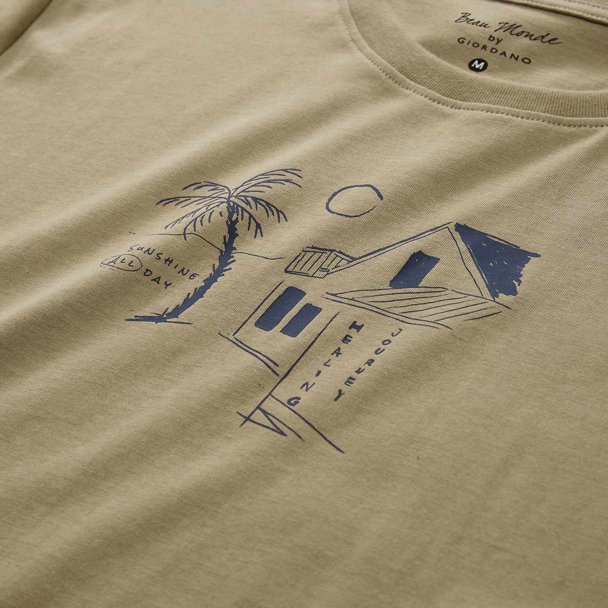 Women’s Crew‑Neck Short‑Sleeve Regular Fit Printed Tee - Giordano Online