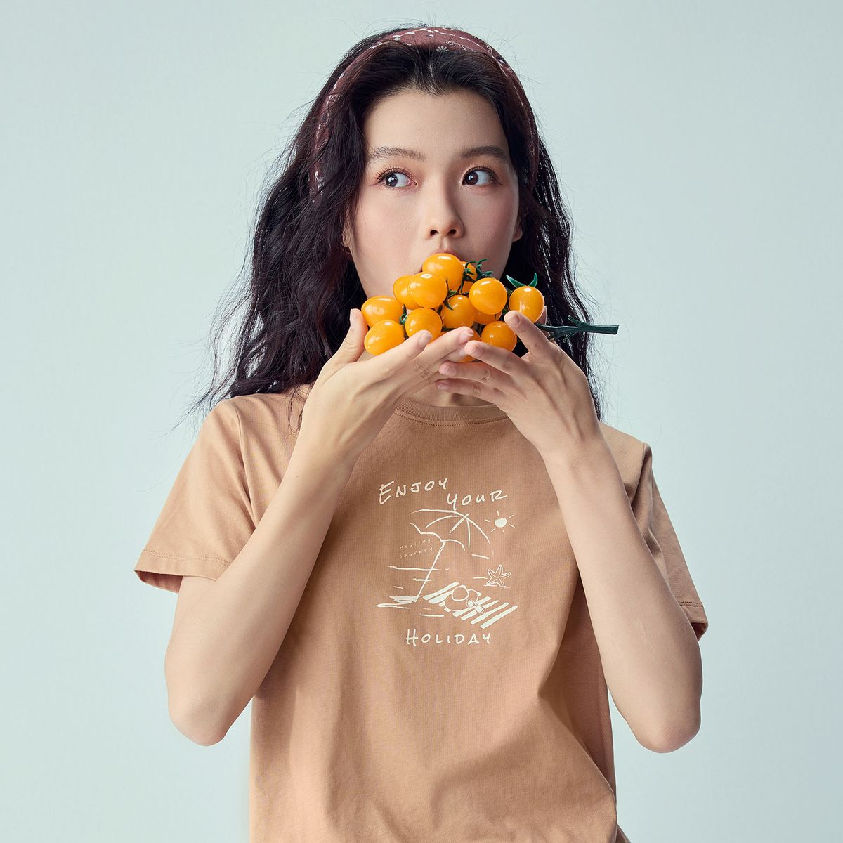 Women’s Crew‑Neck Short‑Sleeve Regular Fit Printed Tee - Giordano Online