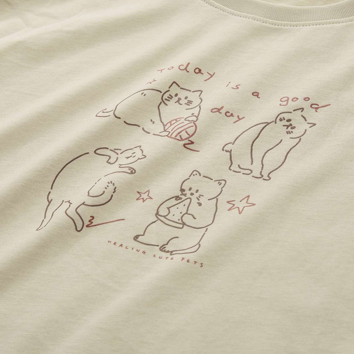 Women’s Crew‑Neck Short‑Sleeve Regular Fit Printed Tee - Giordano Online