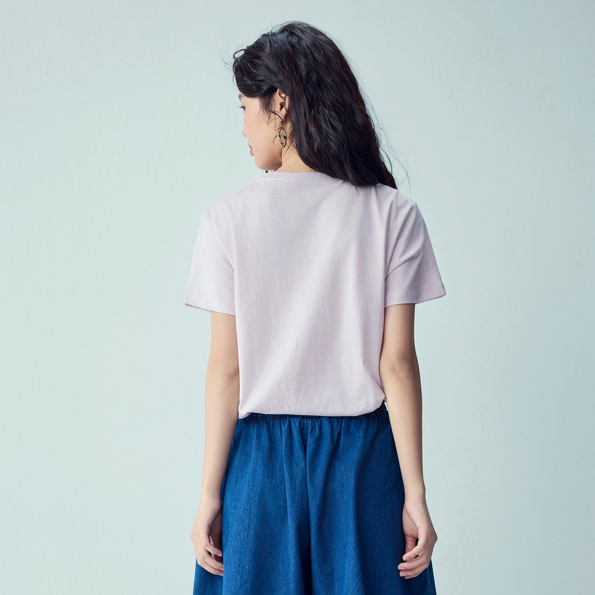 Women’s Crew‑Neck Short‑Sleeve Regular Fit Printed Tee - Giordano Online