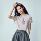 Women’s Crew‑Neck Short‑Sleeve Regular Fit Printed Tee - Giordano Online