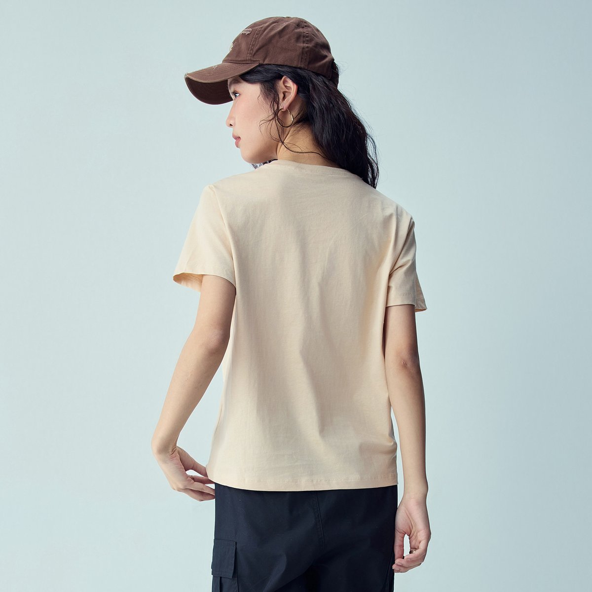 Women’s Crew‑Neck Short‑Sleeve Regular Fit Printed Tee - Giordano Online