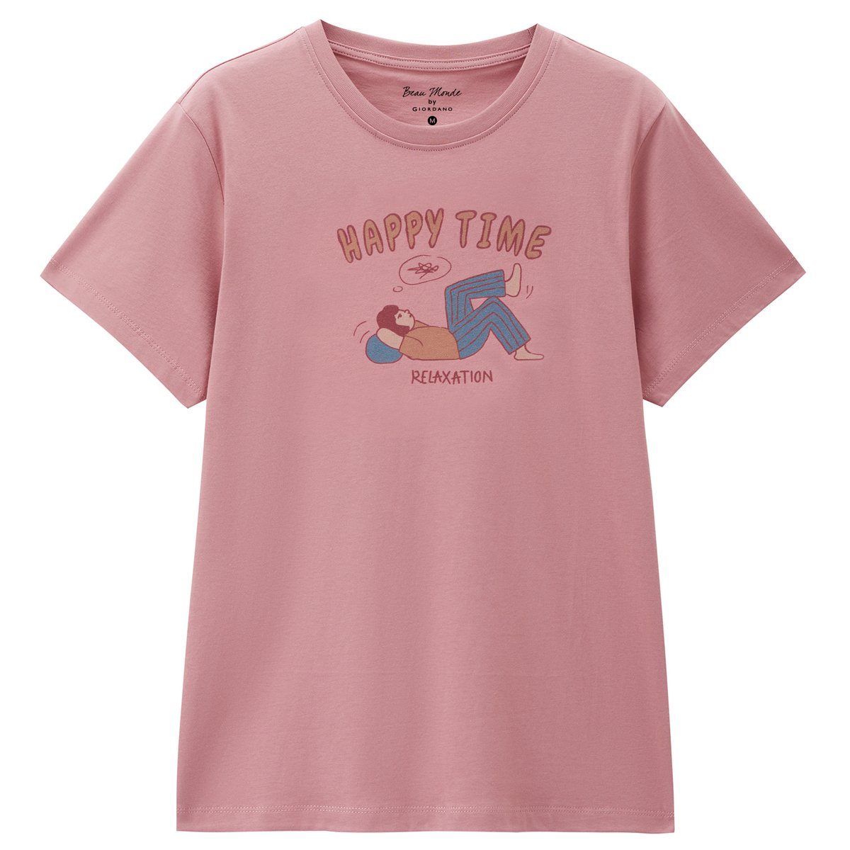 Women’s Crew‑Neck Short‑Sleeve Regular Fit Printed Tee - Giordano Online